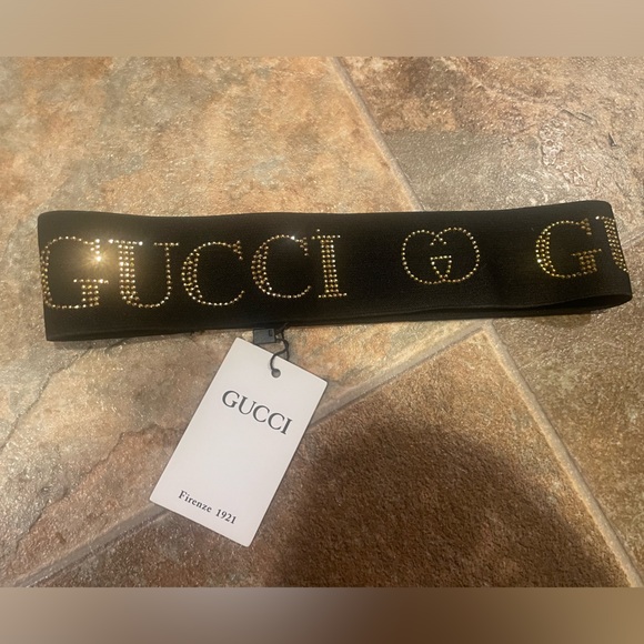 GGee monogram bling logo headband black to match your bag or purse ???